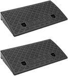 QWORK® 2PCS Plastic Curb Ramps, Doo