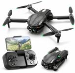 4K Dual Camera Drone with FPV Foldable RC Quadcopter with Brushless Motor Obstacle Avoidance 1080P HD Camera Gesture Control One Key Return Drone