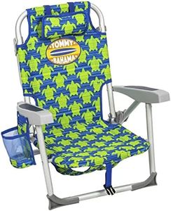 Tommy Bahama 5 Position Kids Backpack Beach Chair Green Turtle