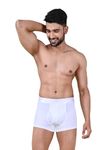 Rupa Colors Pep Collection Trunk for Men, Anti Ride-Up, Snug Fit, Pack of 1 White