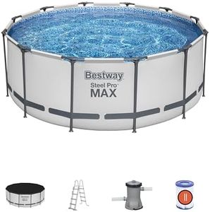 Bestway 56420-3 Set Piscine Hors Terre Steel Pro Max Rond de 366 x 122 cm