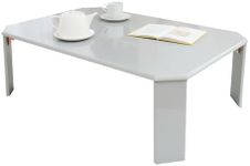 Fuji Boeki 38707 Low Table, Folding Table, Width 35.4 x Depth 23.6 x Height 12.6 inches (90 x 60 x 32 cm), Light Gray, UV Coating, Easy Care, Luce