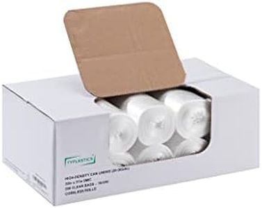 TYPLASTICS 20-30 Gallon Clear Trash Can Liners - 30" x 37" - High Density Garbage Bags - Case of 500-Multipurpose for Office, Outdoor, Recycling, Industrial and Commercial