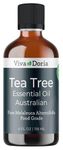 Viva Doria 100% Pure Tea Tree Essential Oil, Undiluted, Food Grade, Australian Tea Tree Oil, 118 mL (4 Fl Oz)