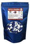 Patco Pharma - Size 00 Navy Blue/White Empty Gelatin Pill Capsule -Non-GMO and Gluten-free | DIY Powder Filling (Pack of 1000)