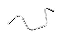 12" Medium High Ape Hanger Motorcycle Handlebars - 1" (25mm) Diameter, Chrome Finish