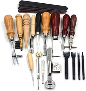 Leather Tool, Leather Hand Tools, 19pcs/Set for Leathercraft