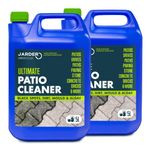 Jarder Ultimate Patio Cleaner for Stone, Sandstone, Paths, Steps, Block Paving, Concrete Flags and More 2 x 5L - Cleans Dirt, Black Spots and Grime - Restores Colour