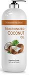 Natural Riches Fractionated Coconut Oil for moisturizing skin. Skin Softener and conditioner Lube Light Nourishing Oil Healthy Skin lip gloss & Hair care - 16 fl oz.