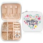 MAYCARI Mothers Day gifts for Mom, Gifts for Mom, Best Mom Gift from Daughter Son, Small Jewelry Case Jewelry Organizer Travel Essentials