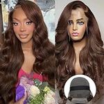 LAINSS Chocolate Brown Lace Front W
