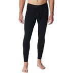 Columbia Mens Midweight Stretch Thermal Bottom, Black, L