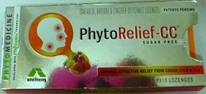 AlchemLife PhytoRelief-CC | Fights cough, cold & sore throat | Natural immunity booster | Clinically tested & patented solution (Pack of 5)