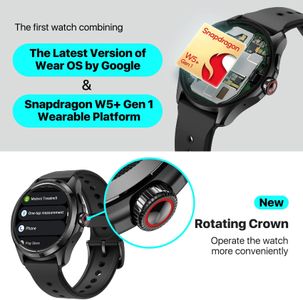 Ticwatch Pro 5 Men’s Android Smartwatch – Snapdragon W5+, 80hr Battery, GPS, 5ATM, NFC