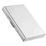 APXB Slim Smart RFID Wallet for Men Wallets for Women & Men – Metal Card Holder Wallets RFID Blocking – Minimalist Ladies Credit Card Passport Holder Travel Wallet Protector for Men (Silver)