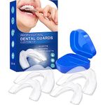 Mouth Guard for Teeth Grinding and Clenching, 4 Pack Sleeping Mouth Guard for Clenching Teeth at Night, Stops Bruxism, Reusable Mouth Guards Grinding Teeth for Adults & Kids