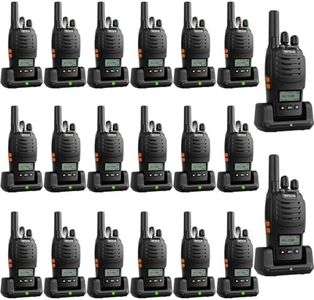 Retevis H777D 2 Way Radio for Adults with LCD Screen, USB-C Charging, FRS Long Range Handheld Commercial Walkie Talkies, Compact Hand Free Rechargeable, for Bussiness Retail Warehouse(20 Pack)
