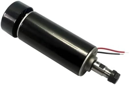 CNC Spindle Motor DC12-48V 500W Watt 0.5KW Air Cooled Milling Motor 12000RPM 600mN.m ER11 Collet 52mm Diameter Spindle Motor for DIY CNC Engraving Milling CNC Router Drilling Machine