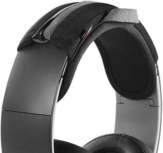 Large Sized Headband Cover Universal Head Band Protector with Zipper, Headband Cover Cushion Protector Pad for Headphones (Max for 2-1/2''W Cushion pad, Black)