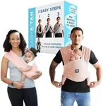 Active Yoga Baby K'tan Baby Carrier Wrap: #1 Easy Pre-Wrapped Baby Sling | Soft Yoga Fabric | UVA/UVB Infant Sun Protection | Breathable Quick Drying | Newborn to Toddler up to 35lb (See Size Chart)