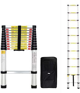 Todeco - Echelle Telescopique, Échelle Pliable - Charge maximale: 150 kg - Standards/Certifications: EN131 - 3,2 mètre(s), Sac de transport OFFERT, EN 131