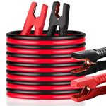 NICAI Kitchen Jumper Cables for Car Battery,Heavy Duty Booster Cables Car Van, 4m 2000AMP Jump Starting Dead or Weak Batteries Emergency Roadside Assistance, Works in Every Weather