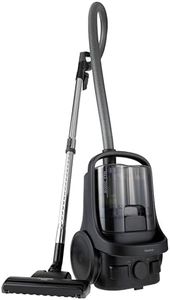 Panasonic Bagless Canister Corded Vacuum Cleaner with Clean Air Exhaust, HEPA Filter, Ergonomic Handle and 3 Attachments (MC-CL605KG43)