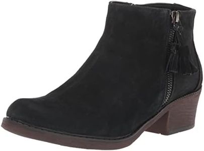 Propét Women's Rebel Ankle Boot, Black, 8.5 Wide