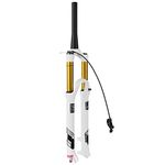 LvTu Bicycle Air MTB Front Fork 26/27.5/29 Inch, 140mm Travel Lightweight Alloy 1-1/8" Mountain Bike Suspension Forks 9mm QR White (Color : Tapered Remote Lockout, Size : 29 inch)