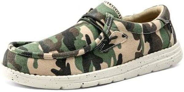 Bruno Marc Men's Casual Slip-on Loafers Stretch Shoes 1.0,Size 8,Camo/Green,BLS211