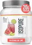 Isopure Protein Powder, Clear Whey Isolate Protein, Post Workout Recovery Drink Mix, Gluten Free with Zero Added Sugar, Infusions- Watermelon Lime, 16 Servings