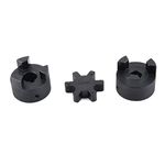 1/2" to 5/8" L075 Flexible 3-Piece L-Jaw Coupling Set & Buna-N NBR Rubber Spider for Log Wood Splitter