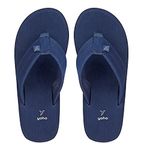 YOHO Men Blue soft slippers | comfortable and stylish flip flop slippers for Men in exciting colors | Daily Use| Lightweight | Anti Skid Chappal | Bubbles Size- 10