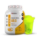 Animal Booster Nutrition Mega Mass Gold Weight Gainer, 35gm Of Protein in 90gm of Serving, For Weight Gain, Build Muscle & Fuel Energy Mango(33 Servings/3KG)