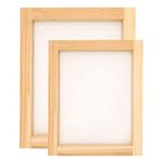 CMR Screen Printing Wooden Frame (10x12) + (6x6) with Attached 110 Mesh (2 Frames Combo)