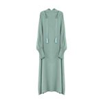 BiCophy Women Prayer Dress Hooded Abaya Hijab Nida Ramadan Muslim Long Dress One Piece Prayer Outfit Islamic Dubai Turkish Modest Clothes Mint Green