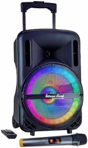 Extreme Sound CASSA PORTATILE altoparlante Ricaricabile AMPLIFICATA 700 Watt BLUETOOTH RADIO USB CON EFFETTO DI LUCE FRONTALE con funzione Karaoke Subwoofer 10” con Autonomia 5 – 7 ore