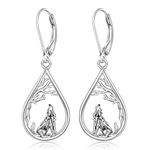 Christmas Tree Snowman Halloween Bat Cat Hummingbird Cardinal Dangle Drop Earrings for Women 925 Sterling Silver Cubic Zirconia Teardrop Fish Hook Dainty Bird Flower Earrings for Women’s Gifts,