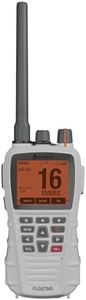 Cobra BlueBound 650 VHF Handheld Marine Radio – White – 6-Watt, Floating, IPX7 Waterproof, GPS, Class-D DSC, Active Noise Cancelling Bluetooth Functionality, Day/Night LCD Display