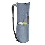 Explore Land Oxford Yoga Mat Storage Bag with Breathable Mesh Window and Large Pocket (Blue)