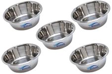 MEDIGUARD COMBO of Pack of 5pcs Premium Stainless Steel Lotion Basins, Surgical Bowls, Sponge Iodine Cup, Medical Gauze Dressing Pack of 5 (size -4 INCH)