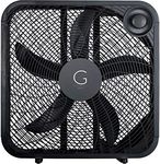 Genesis 20" Box Fan, 3 Settings, Max Cooling Technology, Carry Handle, Black (G20BOX-BLK)