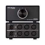 Nobsound 3-IN-1-OUT XLR Audio Switch, Balanced Audio Converter, 3-Way Stereo Passive Audio Selector Switcher (MC103 Pro 3-IN)