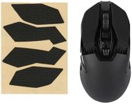 kwmobile Mouse Grip Tape Compatible with Logitech G903 / G900 Grip Tape - Non-Slip Faux Leather - Black