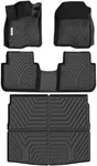 YITAMOTOR Floor Mats & Cargo Liner for 2023 2024 2025 Honda CRV (Include Hybrid Models), TPE All Weather CR-V Floor Liners, Front Rear Cargo Mat (Upper Position), Black