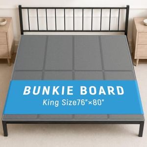 Wolive Bunkie Board King Size (76x80''), 10mm Bed Boards for Under Mattress, Breathable, Noise Minimizing, Moisture Resistant Bunkieboards, Heavy Duty Bed Support Board for Platform & Slatted Frames
