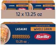 Barilla Whole Grain Wavy Lasagne, 13.25 oz. Box (Pack of 12) - Non-GMO Pasta Made With 100% Whole Grain Durum Wheat - Great Source of Fiber