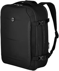 Victorinox Crosslight Boarding Bag - Lightweight Laptop Backpack for Traveling Essentials - Sleek Business Backpack Made from Recycled Materials - Black