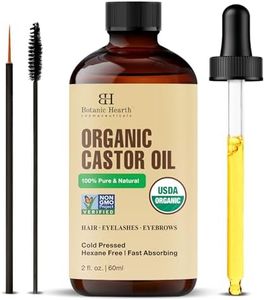 Botanic Hearth Castor Oil - 2 Fl Oz (60 ml) - Cold Pressed - Hexane Free, 100% Natural - Pure Castor Oil Organic for Eyelashes, Hair Growth, Eyebrows, Skin, Face - 100% Natural and Vegan