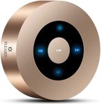 XLeader Small Bluetooth Speaker (Gift Box Packed) Portable Speakers Bluetooth Wireless with Micro SD,Mic, Aux input, Touch Design, Deep Bass, 12H Playtime, Little speaker for Phone Laptop PC Car, Gold